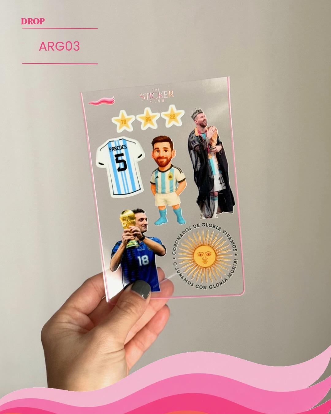 Plancha de stickers ARG03