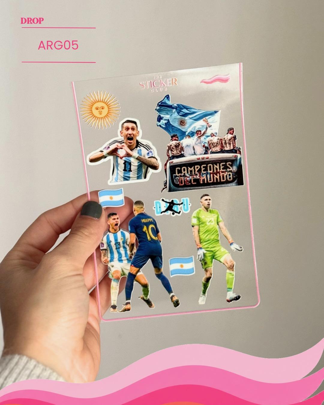 Plancha de stickers ARG05