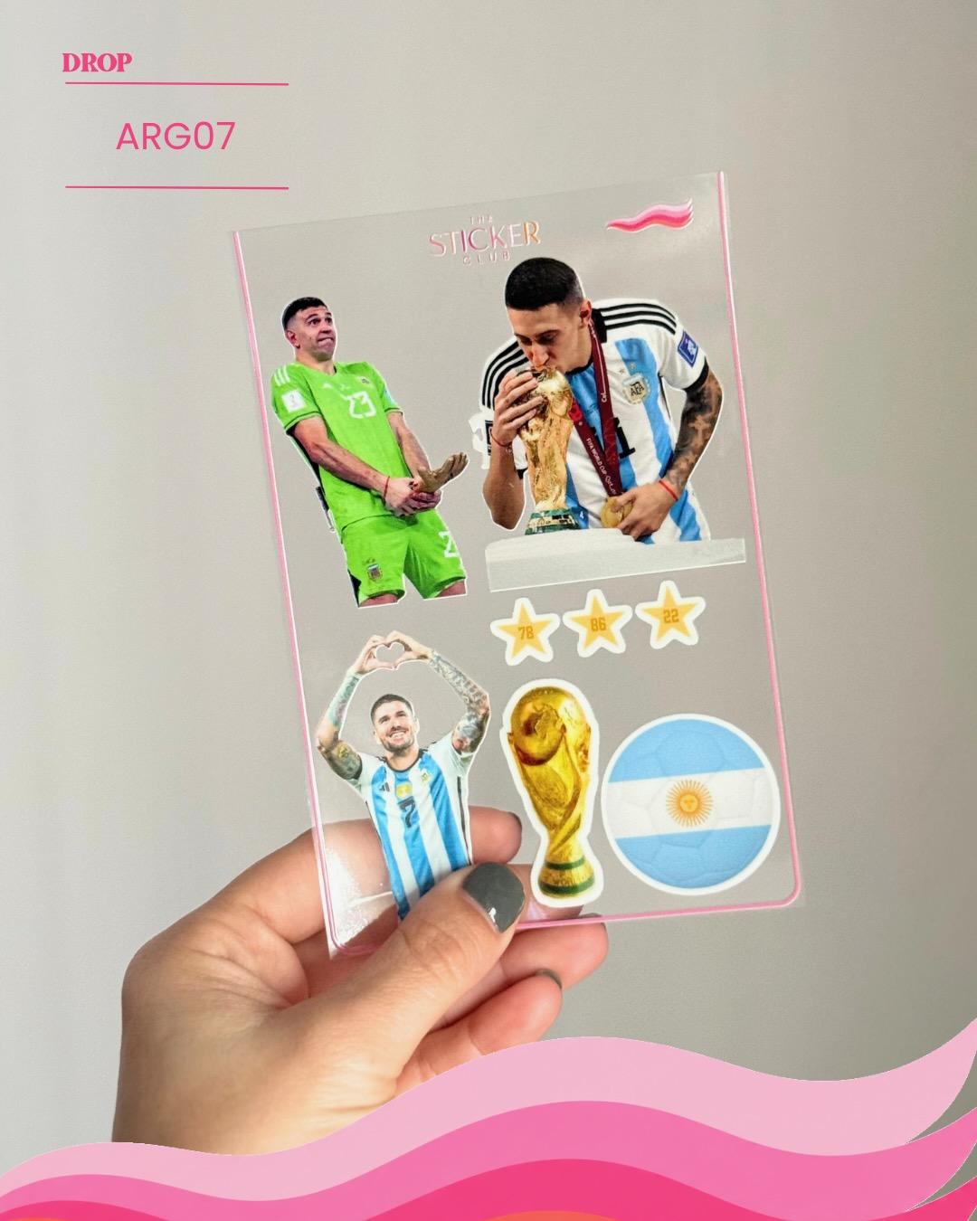 Plancha de stickers ARG07
