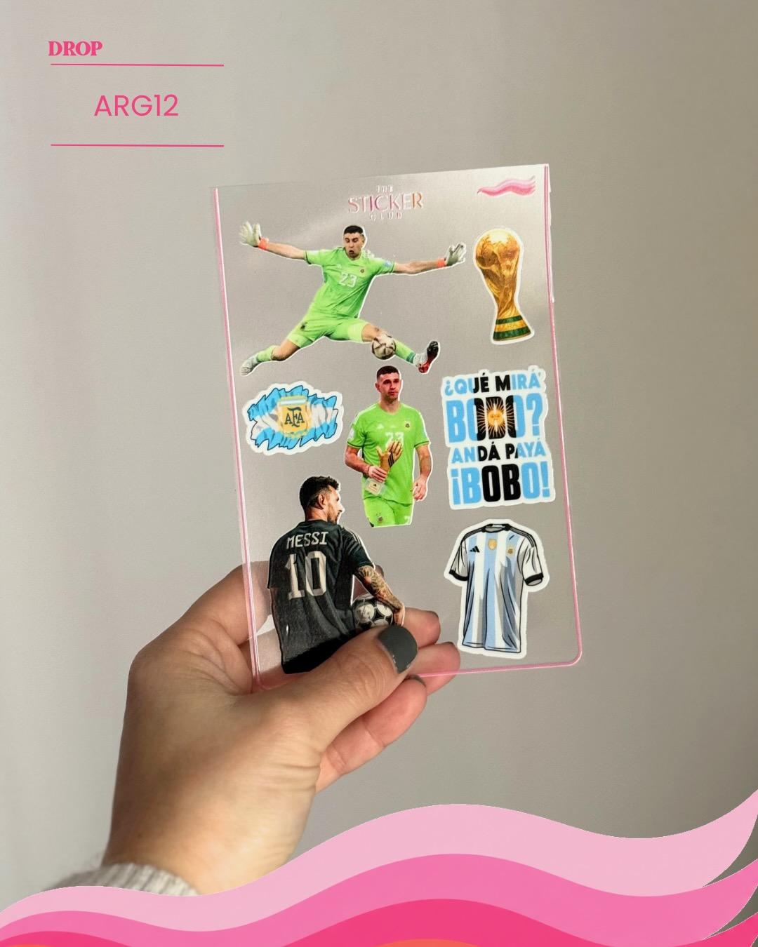 Plancha de stickers ARG12