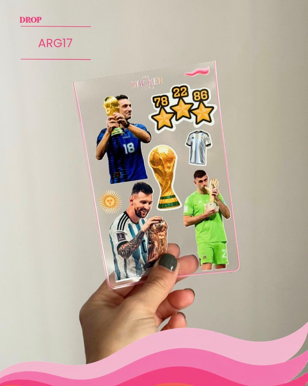 Plancha de stickers ARG17
