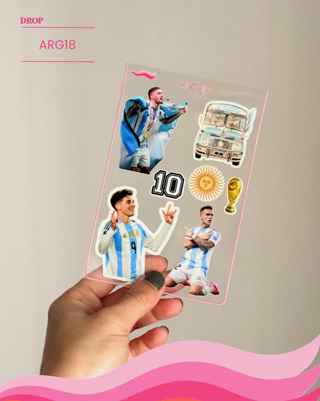 Plancha de stickers ARG18