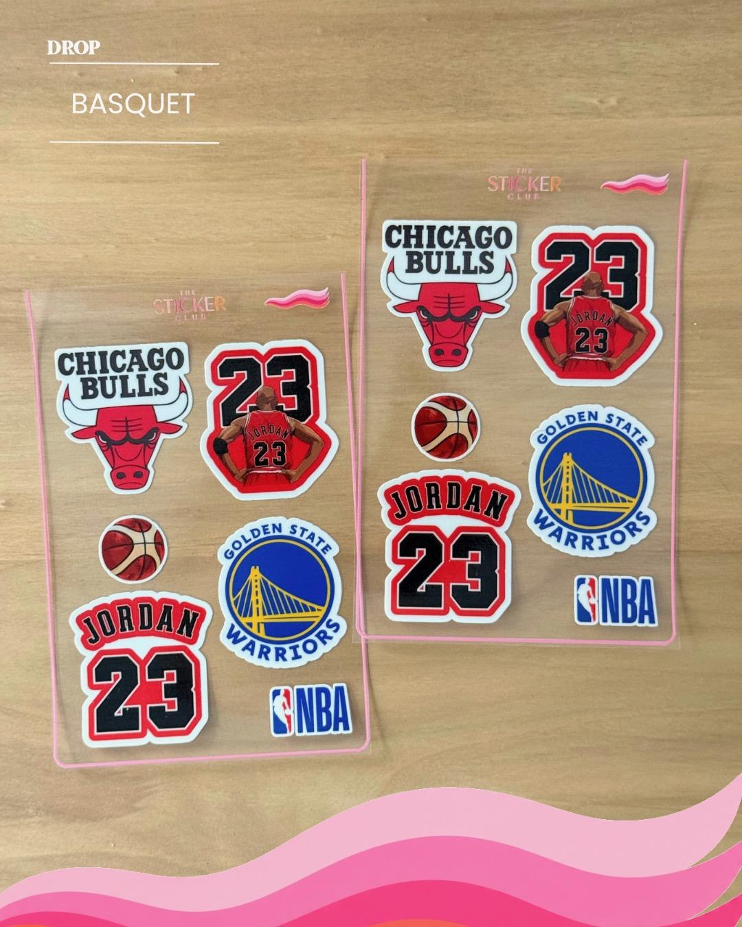 Plancha de stickers BASQUET