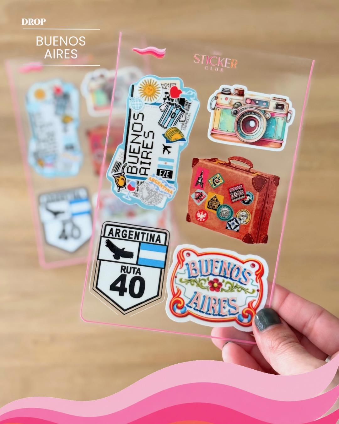 Plancha de stickers BUENOS AIRES