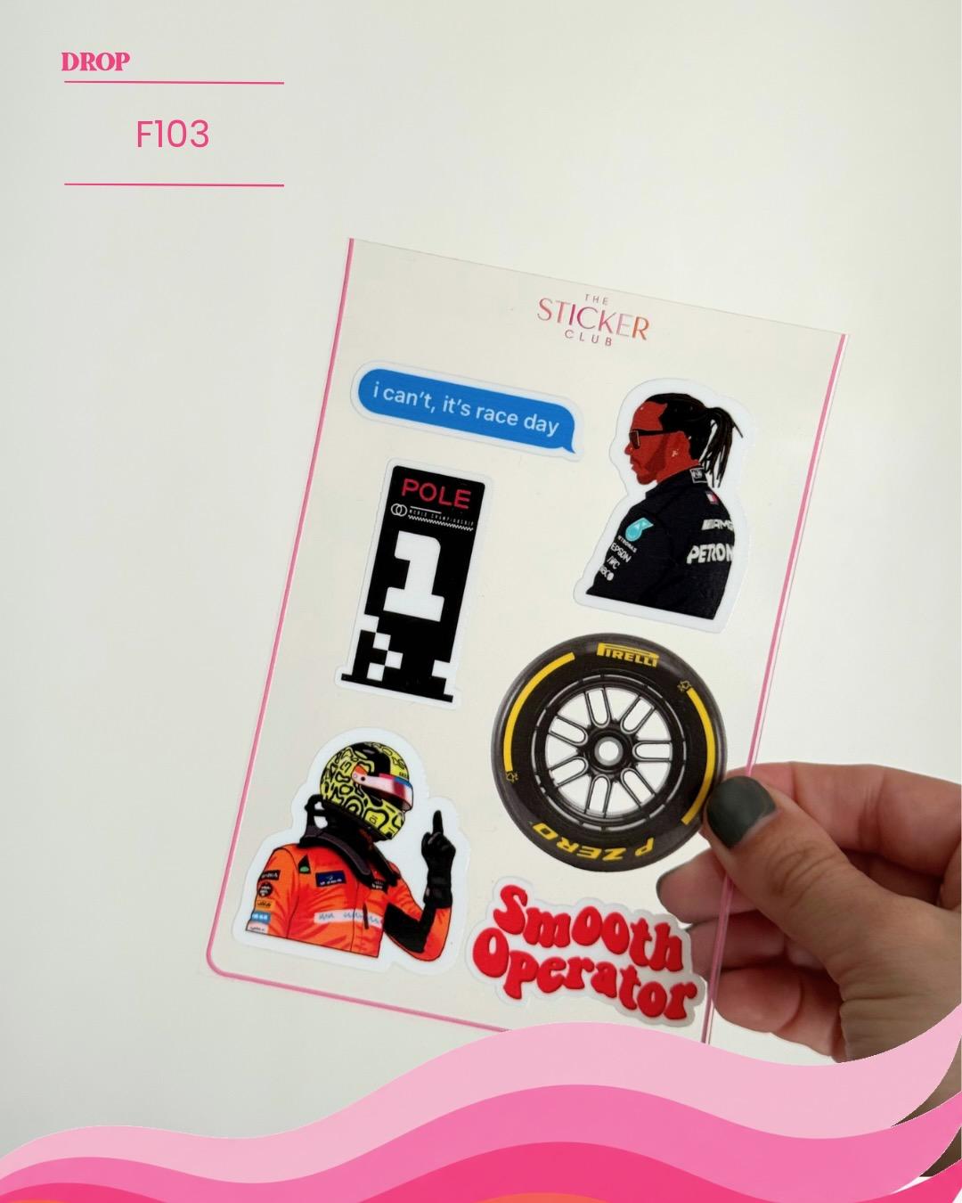 Plancha de stickers F103
