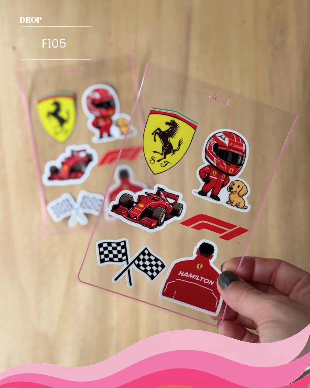 Plancha de stickers F105
