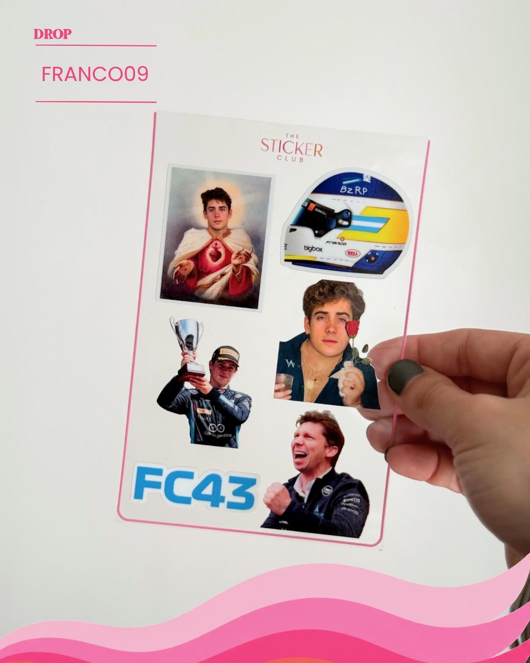Plancha de stickers FRANCO09