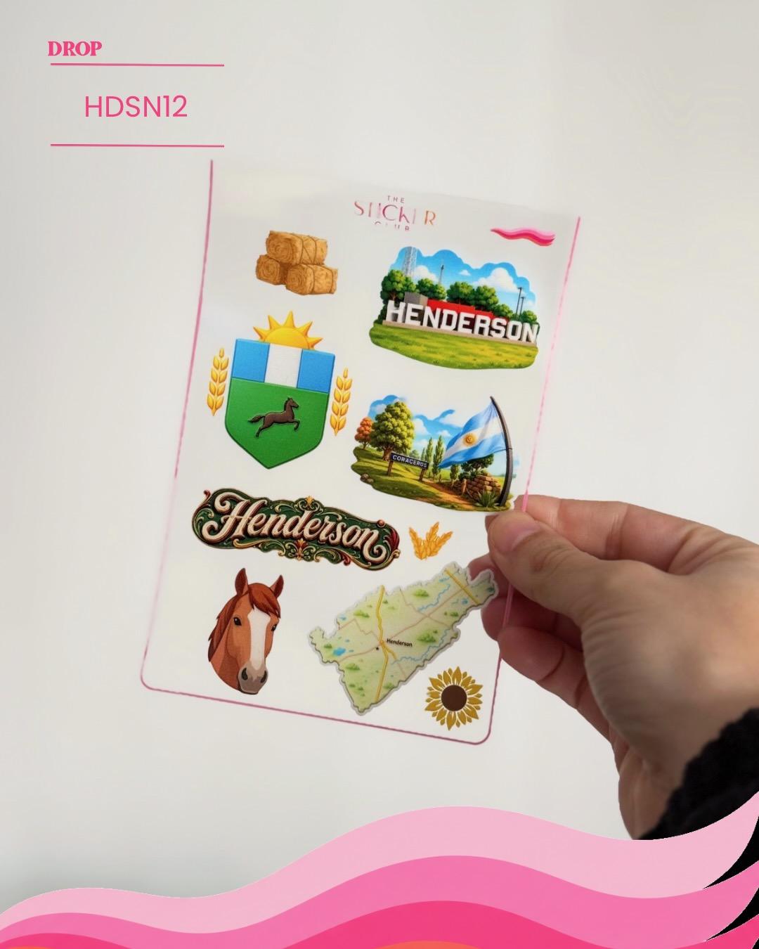 Plancha de stickers HDSN12