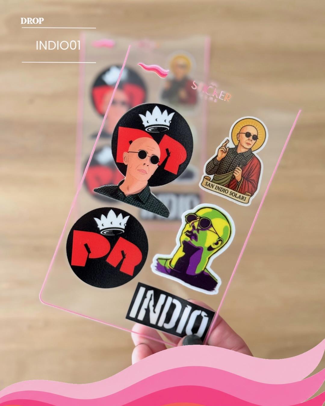Plancha de stickers INDIO01