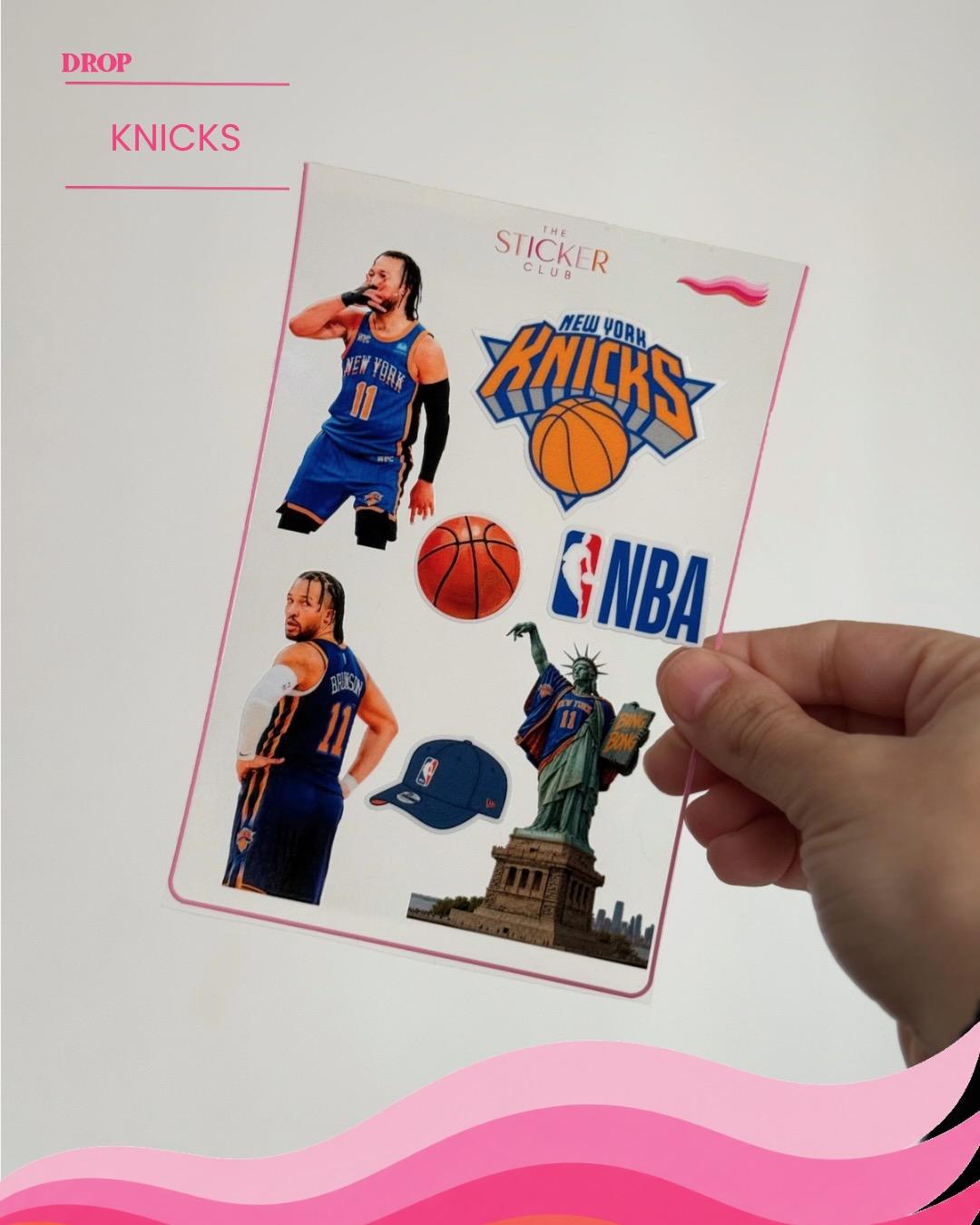 Plancha de stickers KNICKS