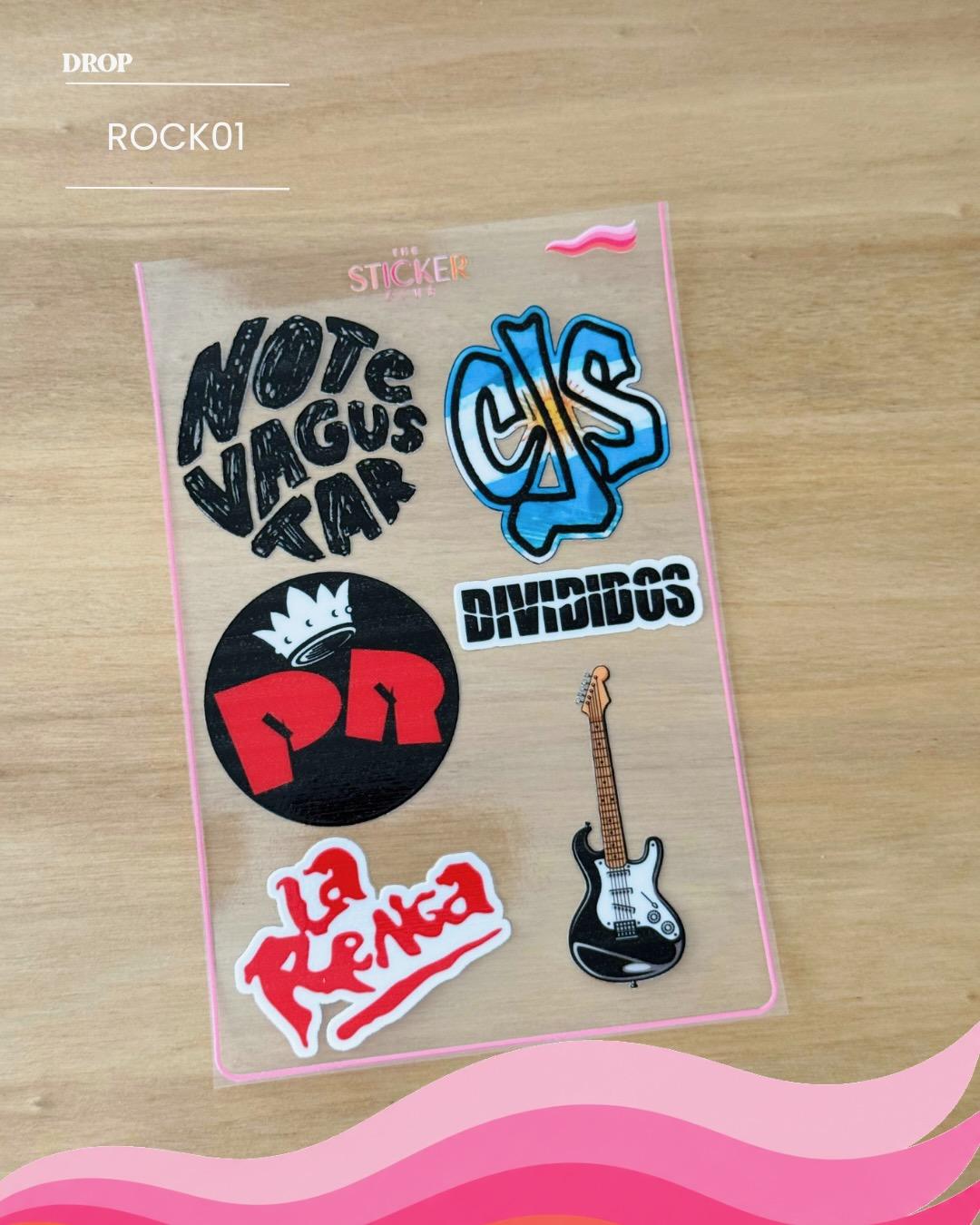 Plancha de stickers ROCK01
