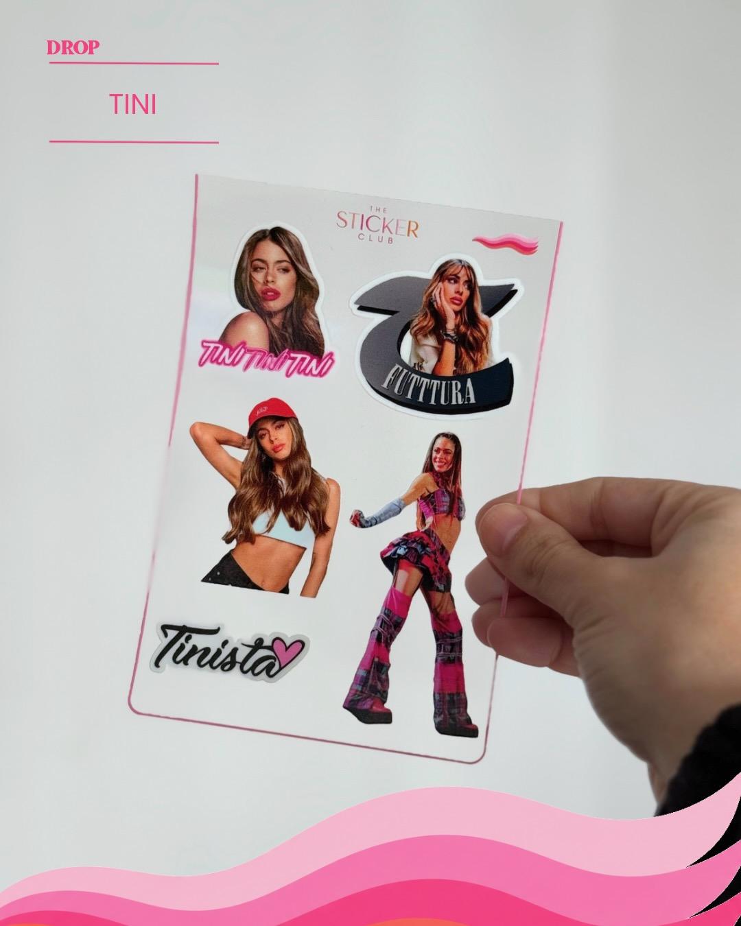 Plancha de stickers TINI